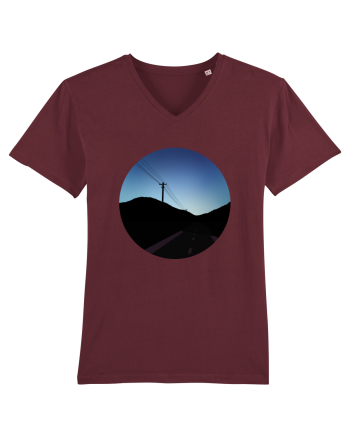 Photo Illustration - black road Burgundy