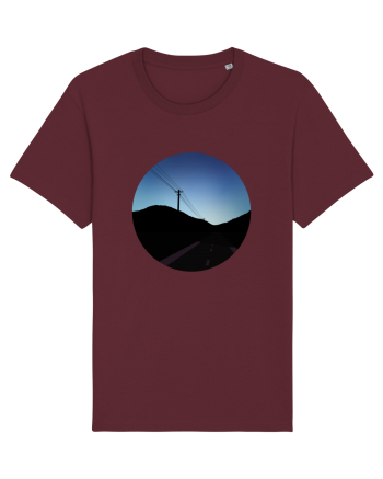 Photo Illustration - black road Burgundy
