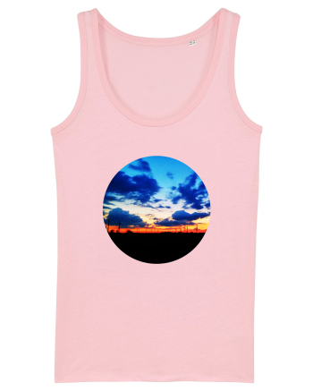 Photo Illustration - far away sunset Cotton Pink