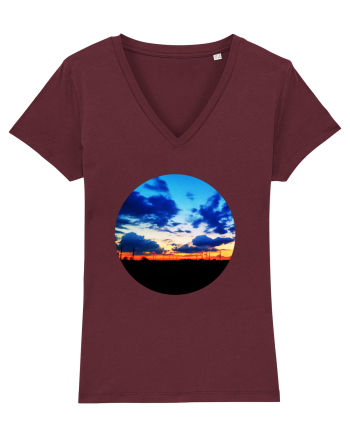 Photo Illustration - far away sunset Burgundy