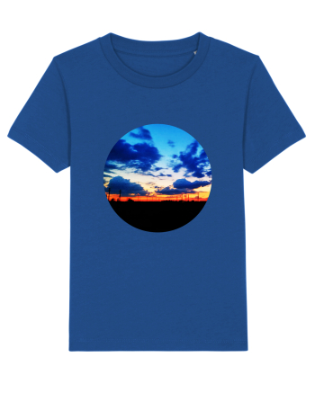 Photo Illustration - far away sunset Majorelle Blue