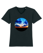 Photo Illustration - far away sunset Tricou mânecă scurtă guler V Bărbat Presenter