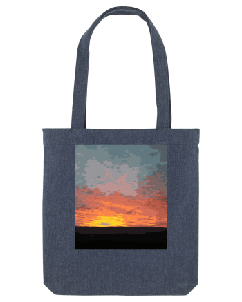 Photo Illustration - fire in the sky Midnight Blue