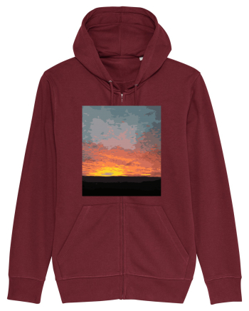 Photo Illustration - fire in the sky Burgundy