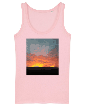 Photo Illustration - fire in the sky Cotton Pink