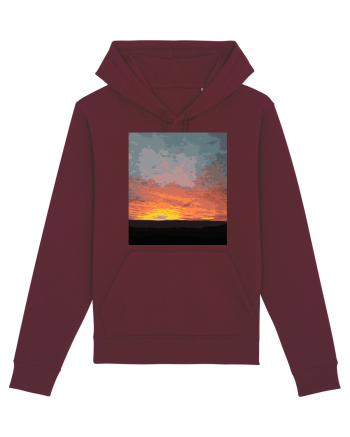 Photo Illustration - fire in the sky Burgundy
