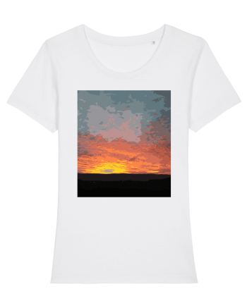 Photo Illustration - fire in the sky White