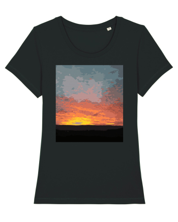 Photo Illustration - fire in the sky Black