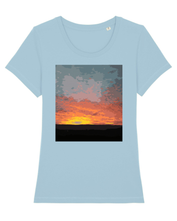 Photo Illustration - fire in the sky Sky Blue