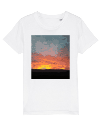 Photo Illustration - fire in the sky White