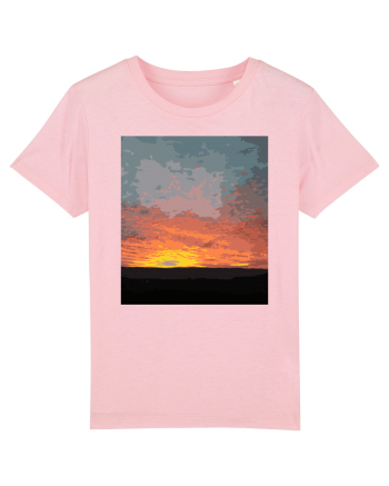 Photo Illustration - fire in the sky Cotton Pink