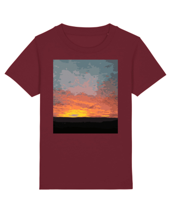 Photo Illustration - fire in the sky Burgundy