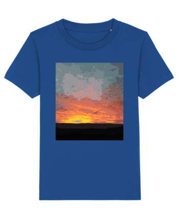 Photo Illustration - fire in the sky Majorelle Blue