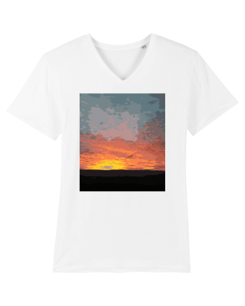 Photo Illustration - fire in the sky White