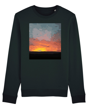 Photo Illustration - fire in the sky Black