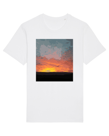 Photo Illustration - fire in the sky White