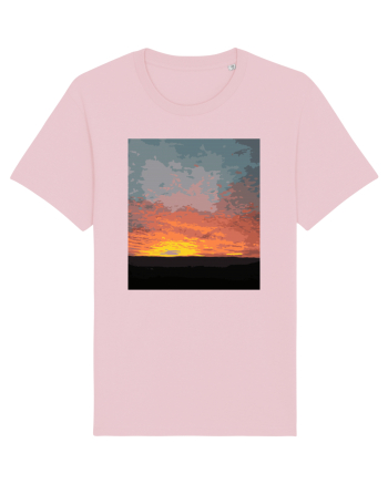 Photo Illustration - fire in the sky Cotton Pink