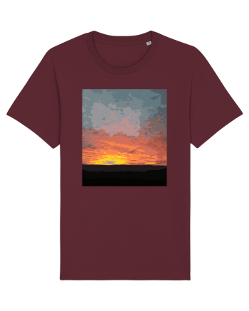 Photo Illustration - fire in the sky Burgundy