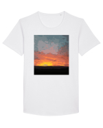 Photo Illustration - fire in the sky Tricou mânecă scurtă guler larg Bărbat Skater
