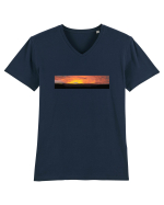 Photo Illustration - boxed sunset 4 Tricou mânecă scurtă guler V Bărbat Presenter