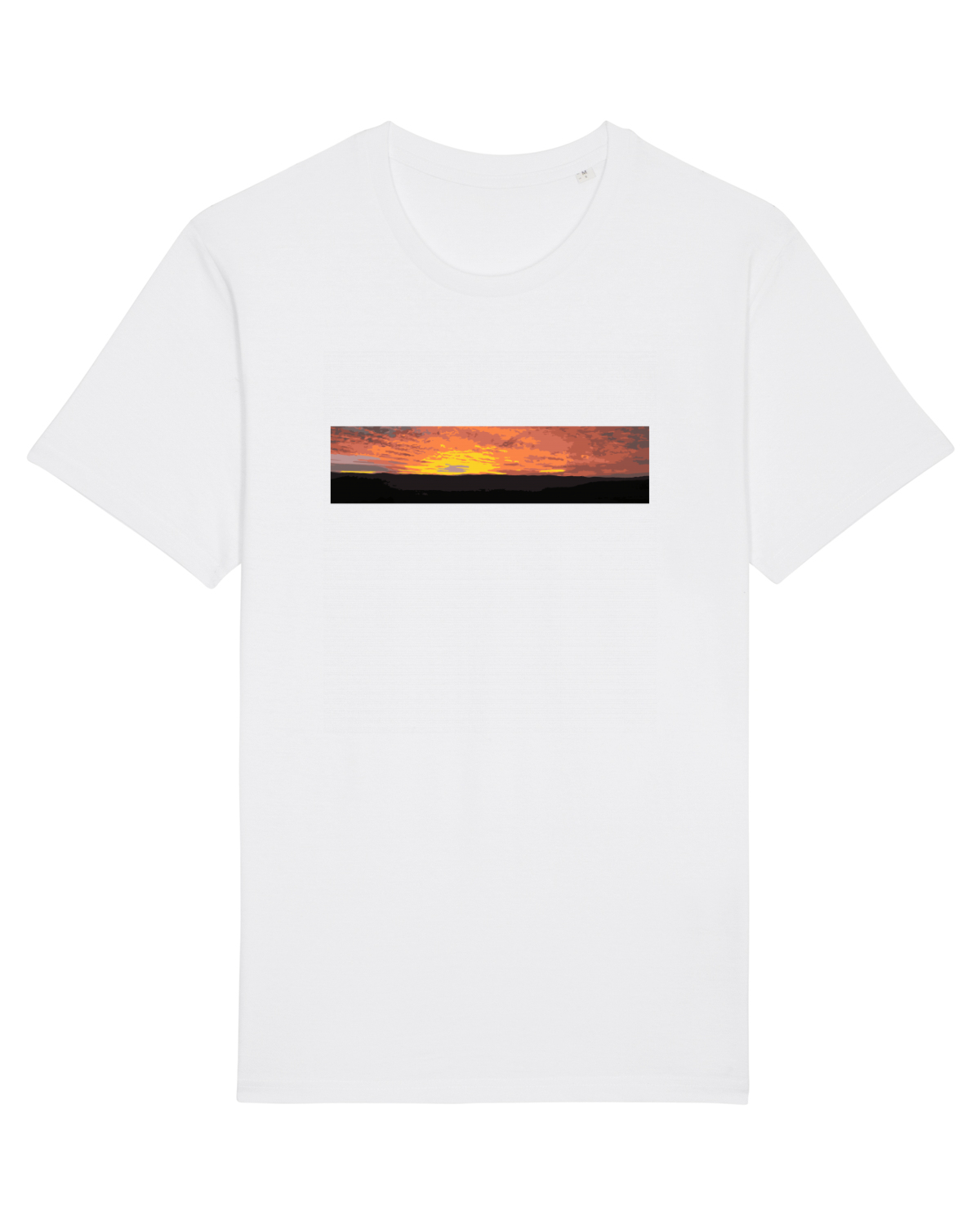 Tricou mânecă scurtă Unisex Rocker White