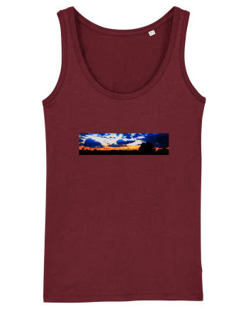 Photo Illustration - boxed sunset 5 Burgundy