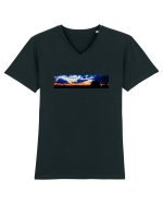 Photo Illustration - boxed sunset 5 Tricou mânecă scurtă guler V Bărbat Presenter