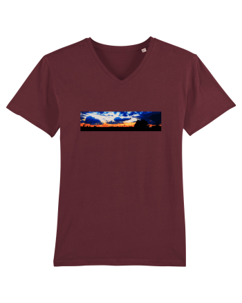 Photo Illustration - boxed sunset 5 Burgundy