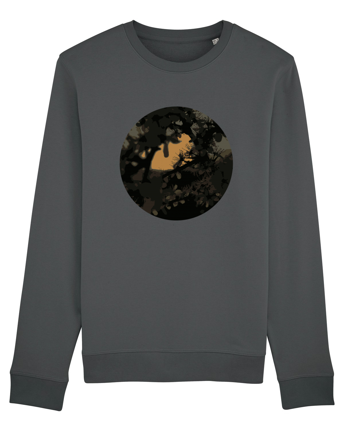 Bluză mânecă lungă Unisex Rise Anthracite