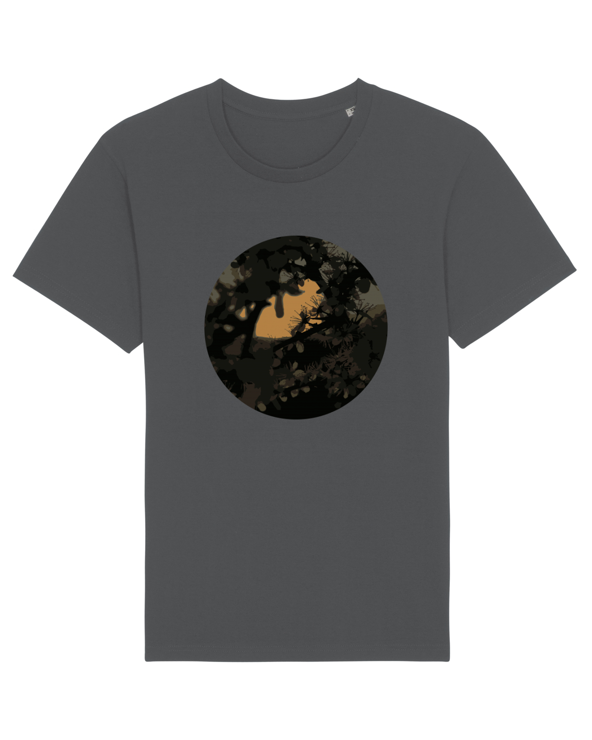 Tricou mânecă scurtă Unisex Rocker Anthracite
