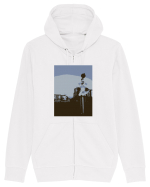 Photo Illustration - lo-fi railroad stop Hanorac cu fermoar Unisex Connector