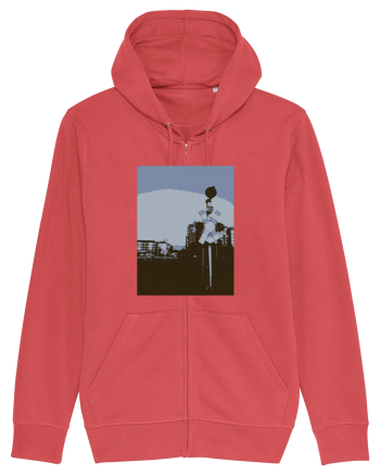 Photo Illustration - lo-fi railroad stop Carmine Red
