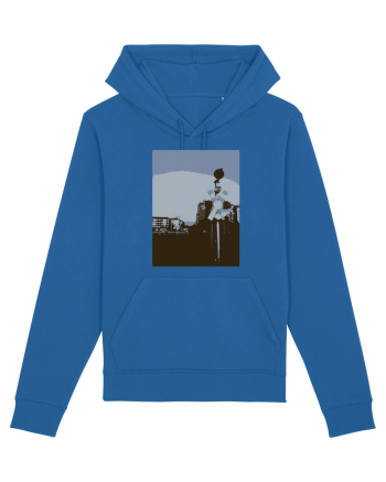 Photo Illustration - lo-fi railroad stop Royal Blue