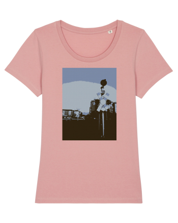 Photo Illustration - lo-fi railroad stop Canyon Pink