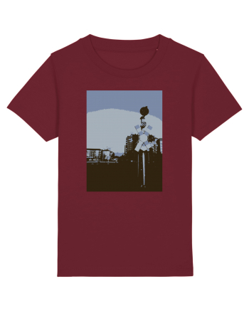 Photo Illustration - lo-fi railroad stop Burgundy