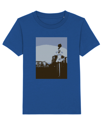 Photo Illustration - lo-fi railroad stop Majorelle Blue