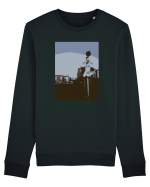 Photo Illustration - lo-fi railroad stop Bluză mânecă lungă Unisex Rise