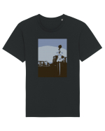 Photo Illustration - lo-fi railroad stop Tricou mânecă scurtă Unisex Rocker