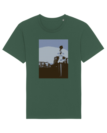 Photo Illustration - lo-fi railroad stop Bottle Green