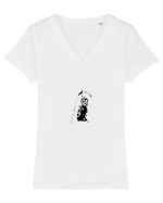 Photo Illustration - zombie sticker Tricou mânecă scurtă guler V Damă Evoker