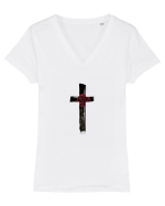 Half Existence no. 3 Tricou mânecă scurtă guler V Damă Evoker