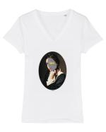 Half Existence no. 4 Tricou mânecă scurtă guler V Damă Evoker