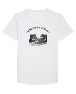  freedom Tricou mânecă scurtă guler larg Bărbat Skater