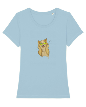Cute Kitty  Sky Blue