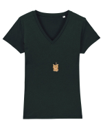 Kitty  Tricou mânecă scurtă guler V Damă Evoker