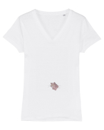 Weird cat Tricou mânecă scurtă guler V Damă Evoker