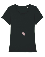 Weird cat Tricou mânecă scurtă guler larg fitted Damă Expresser