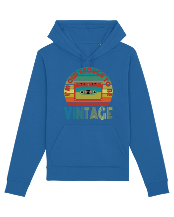 I'm Old Enough To Be Vintage Cassette Tape Royal Blue