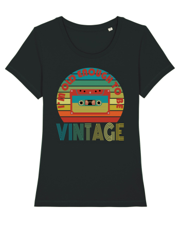 I'm Old Enough To Be Vintage Cassette Tape Black