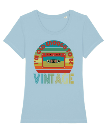 I'm Old Enough To Be Vintage Cassette Tape Sky Blue